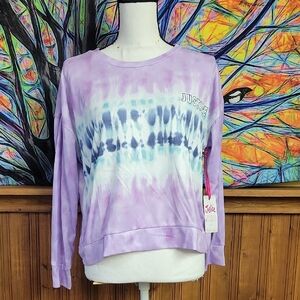 Justice Purple Tie-Dye girl Top